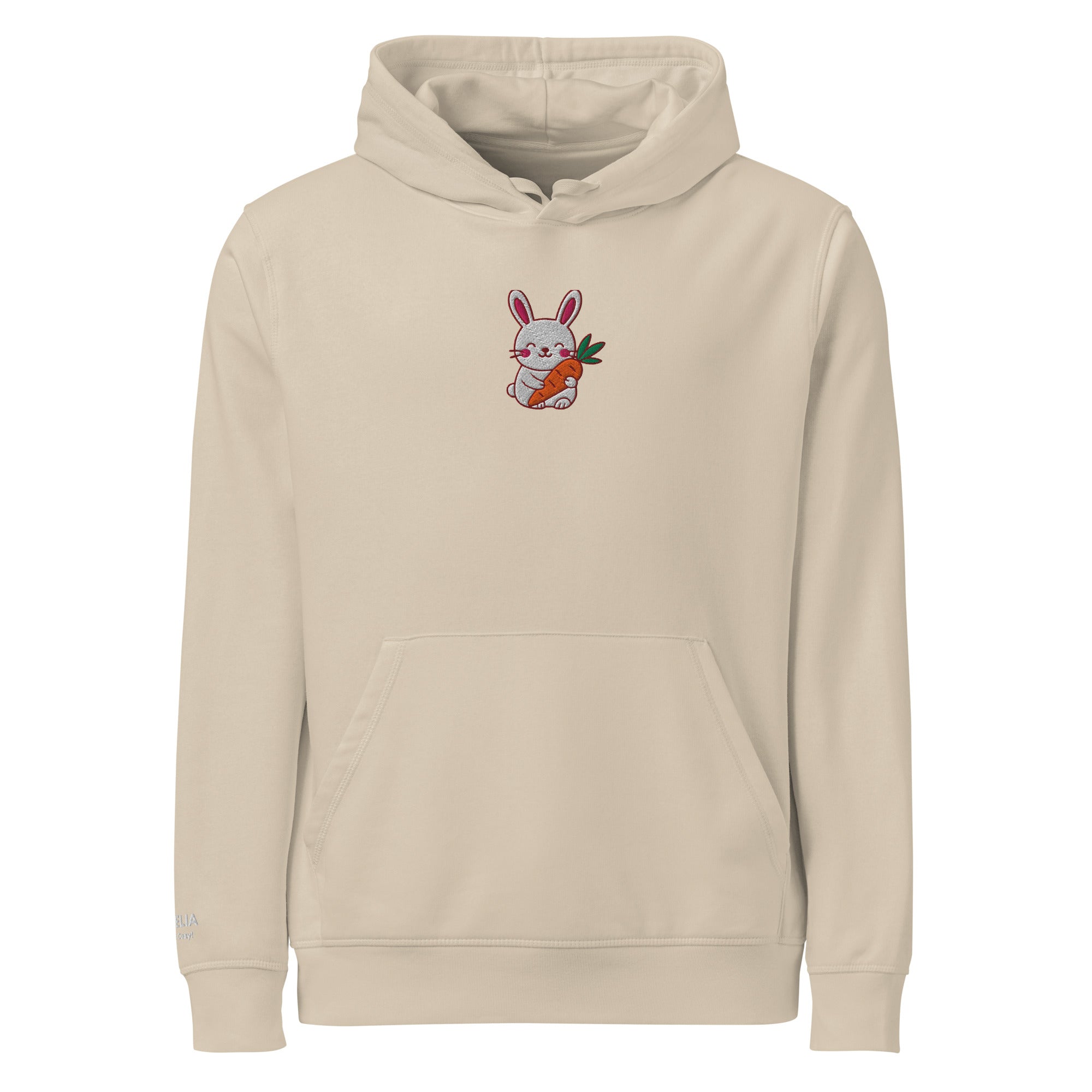 Cute Pink Rabbit Embroidery Hoodie - Nuvelia